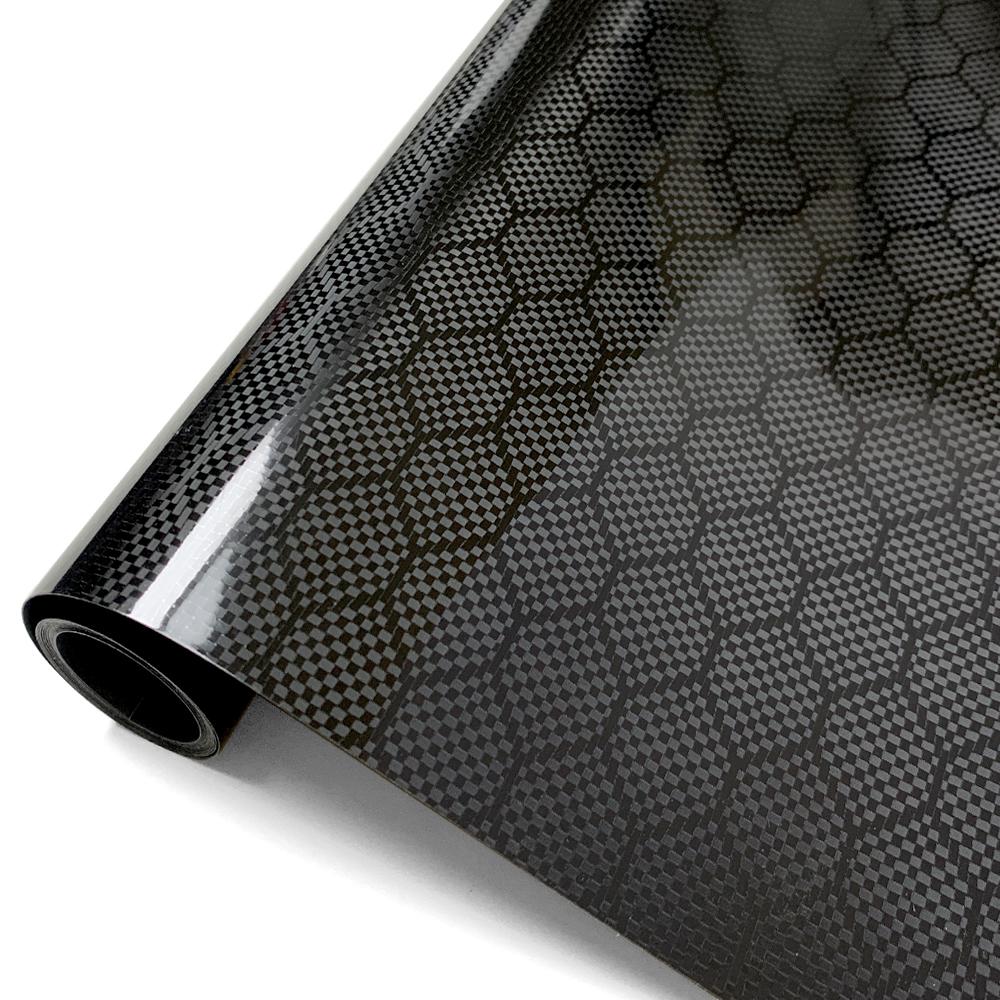 

Carbon Fiber Sticker Diamond Forged Carbon Glossy Black Waterproof Change Color Modified Film Car Body Decoration Car Accessorie 10x150cm чёрный