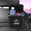 Car Hanging Trash Bin Seat Back Storage Box Phone Holder Hook For Lexus CT ES LS GS IS HS LF-30 NX RX UX GX LX LM LC RC RCF SC