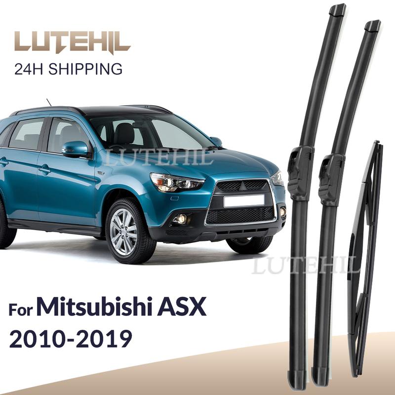 For Mitsubishi ASX 2010-2019 2011 2012 2013 2014 Wiper Front&Rear Wiper Blades Windshield Windscreen Window Brushes 24"+21"+10"