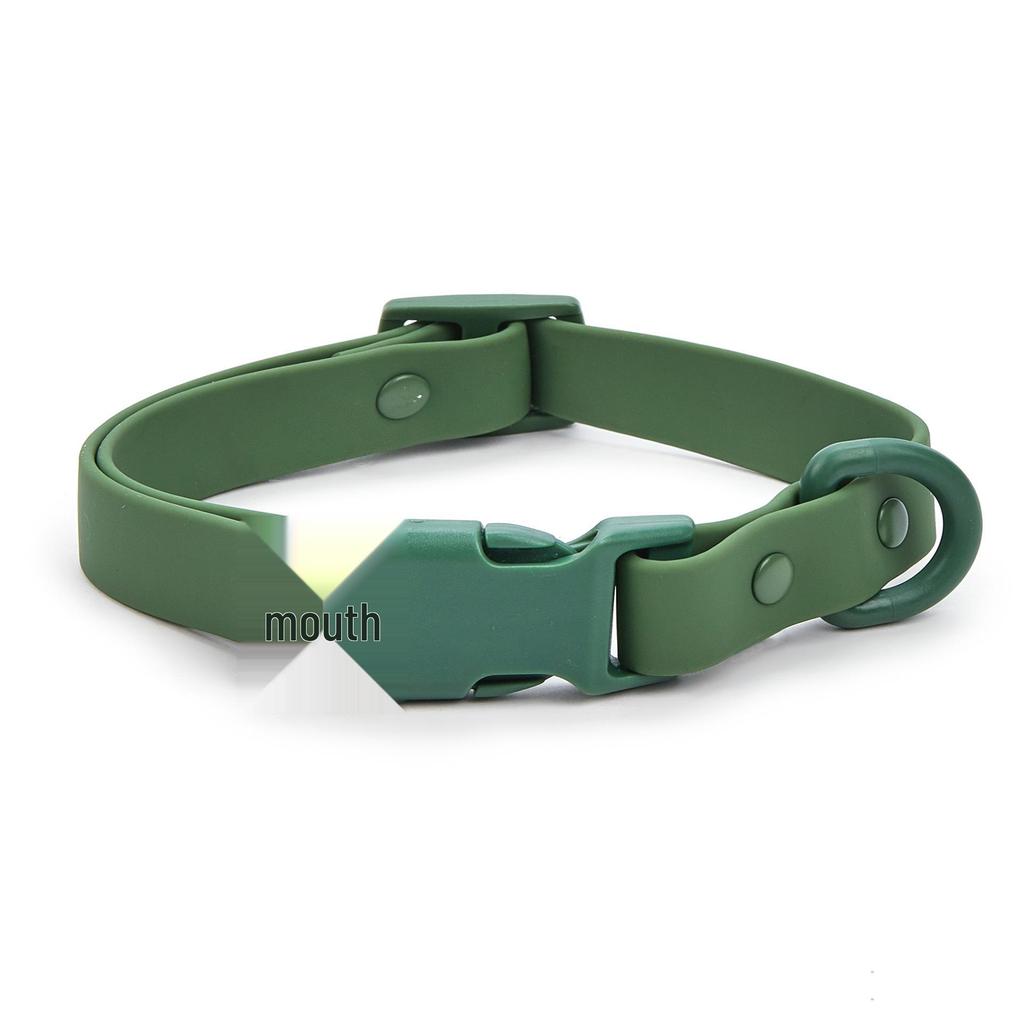 Macaron Color PVC Dog Collar & Leash Set - Soft & Comfortable