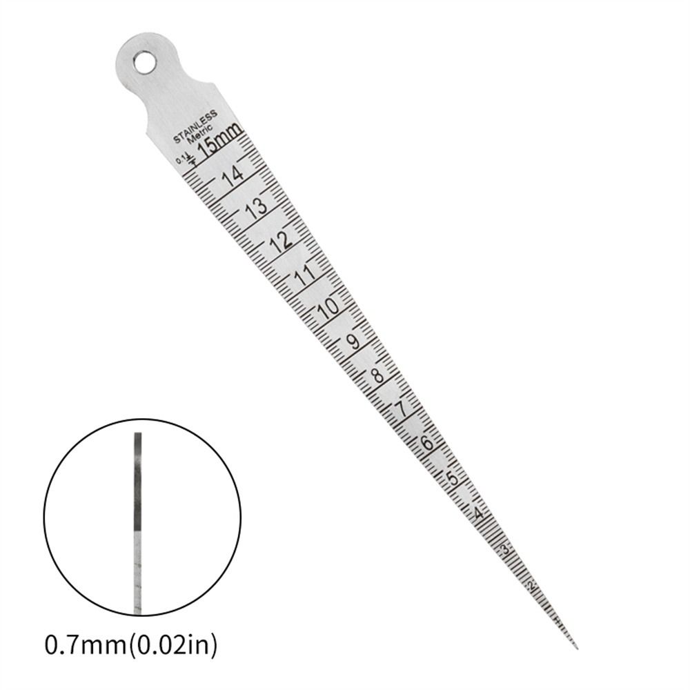 Stainless Steel Welding Gauge Gap Hole Taper Ruler Welding Inspection Taper Gauge  Aperture