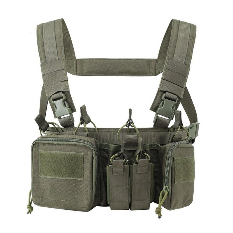 Lightweight Combat Vest CS Multi-function Quick-release 1000D Nylon TCM Chest Hanging Outdoor