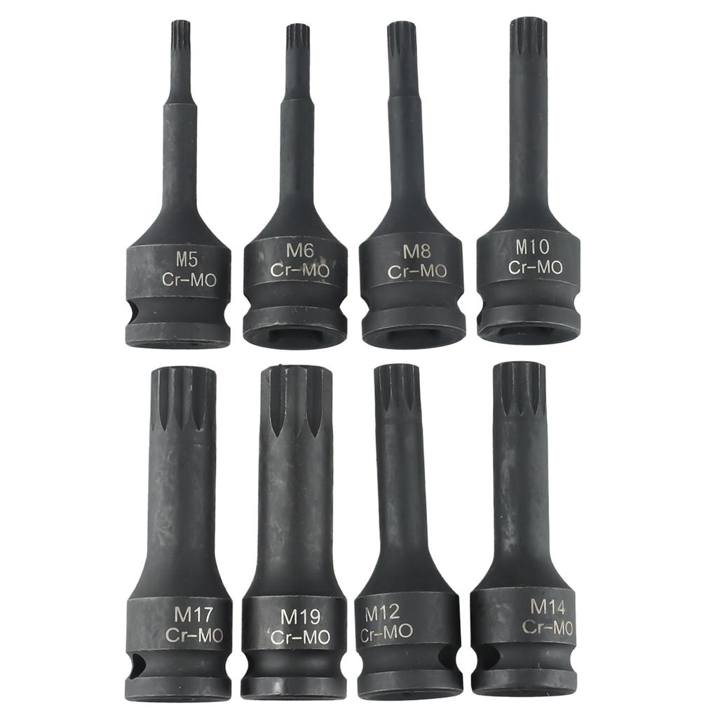 M8 M10 M5 Wrench Socket As Picture Excellent Strong 8pcs Automotive Specialy Tools.plastic Portable Storage Box