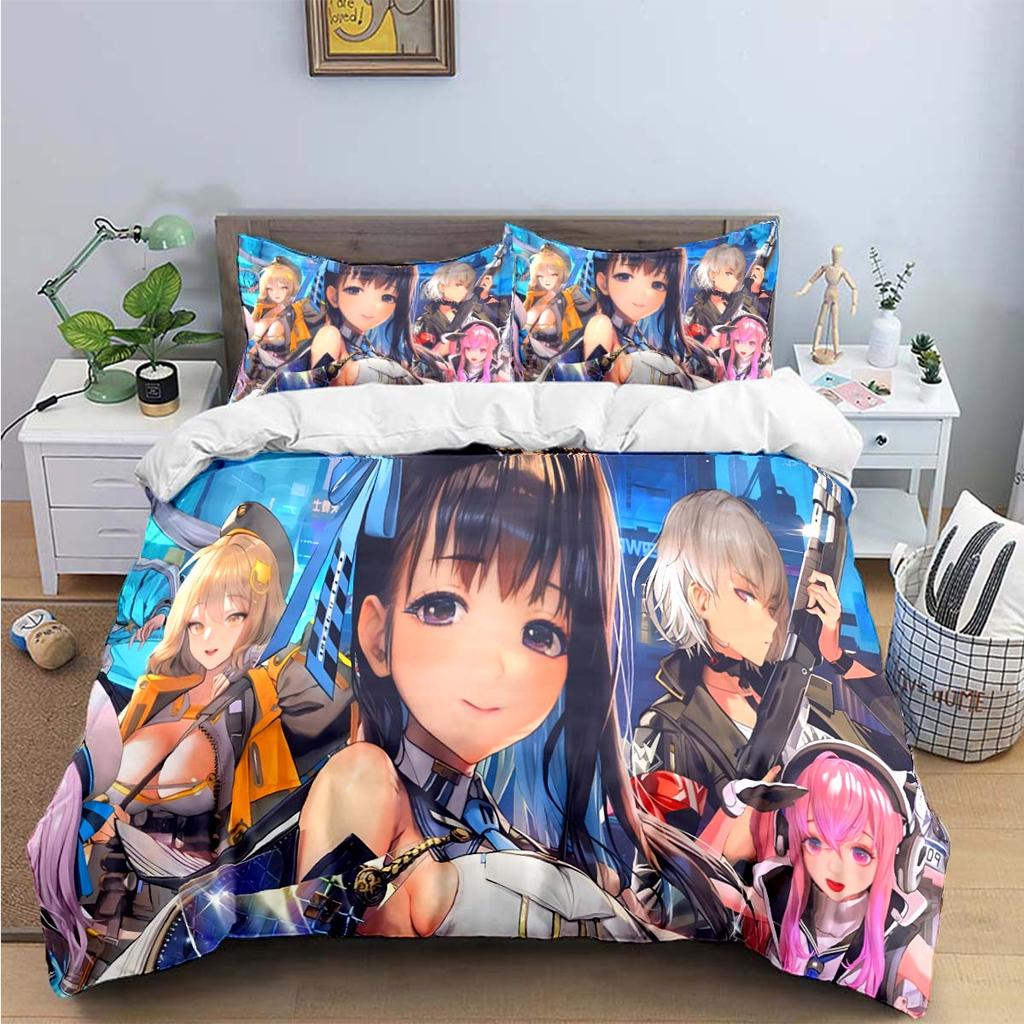 Hot Game Characters Nikke Goddess of Victory Bedding Sets Bed Supplies Set Duvet Cover Bed Comforter Set Bedding Set Luxury Gift