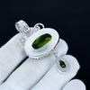 Unique Peridot Pendant, 925 Sterling Silver Handmade Jewelry, Peridot Silver Pendant, Party Wear Jewelry For Women's, Pendant Christmas Jewelry