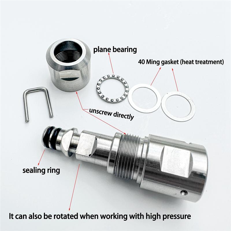 Ac29-High Pressure Washer Pipe Connector Pressure Hose 360 Degree Rotation Connector Anti-Tangle Swivel Silver For Daewoo
