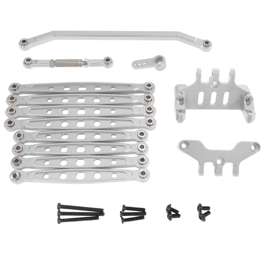 Aluminum alloy chassis rod rod fixed seat steering rod servo arm set for MN128 86 G500 remote control car accessories