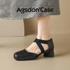 Augustine Mary Jane Shoes Women's 2025 Spring New Retro Ballet Style with Skirt Square Head Pig Nose Single Shoes