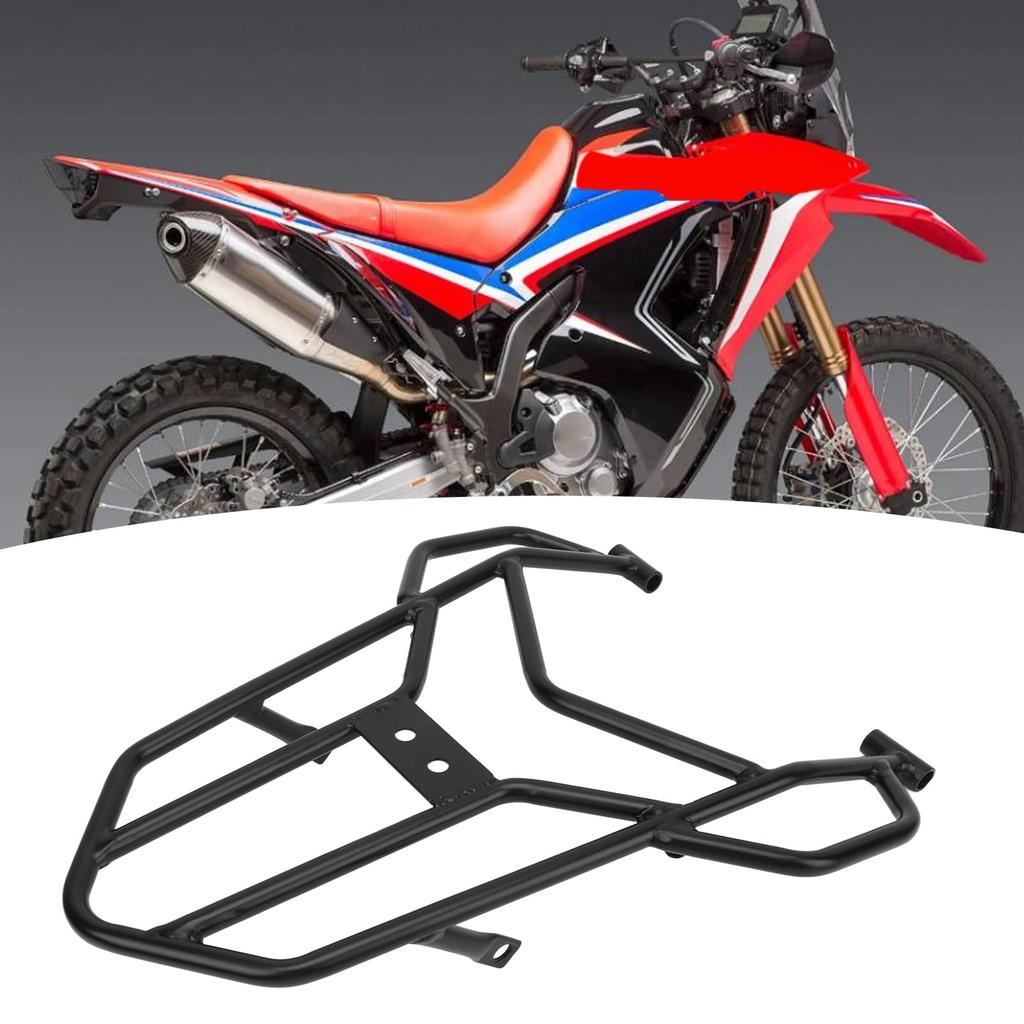 Motorcycle Luggage Rack, Rust-Resistant Rear Top Case Carrier for Honda CRF300L, CRF300, CRF250L, Premium Metal Construction, Holder Shelf Carrier