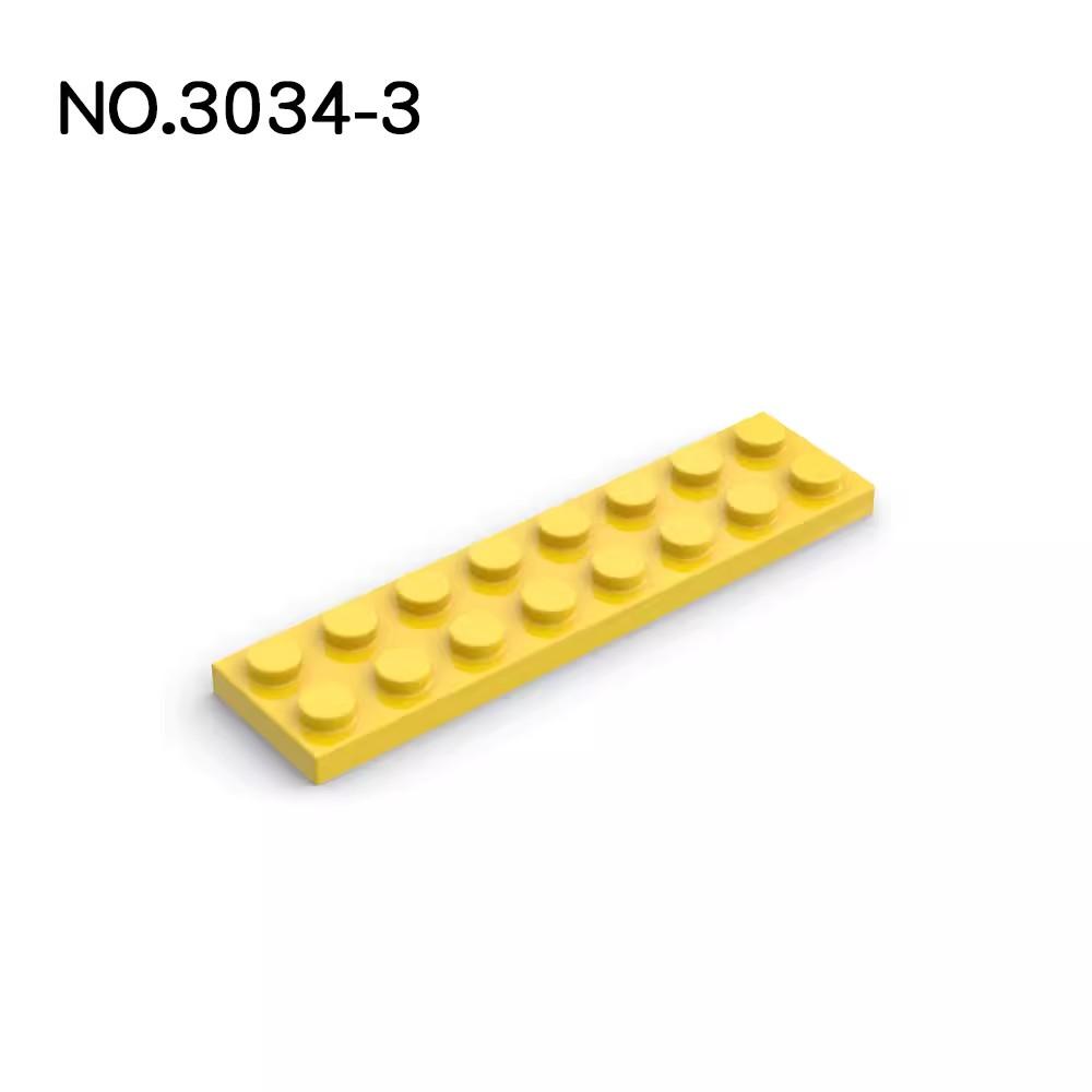 Non-Toxic 20Pcs Moc Parts 3034 Plate 2 X 8 Compatible Bricks Diy Assmble Building Blocks Particle Kids Puzzle Brain Toy Birthday Gift