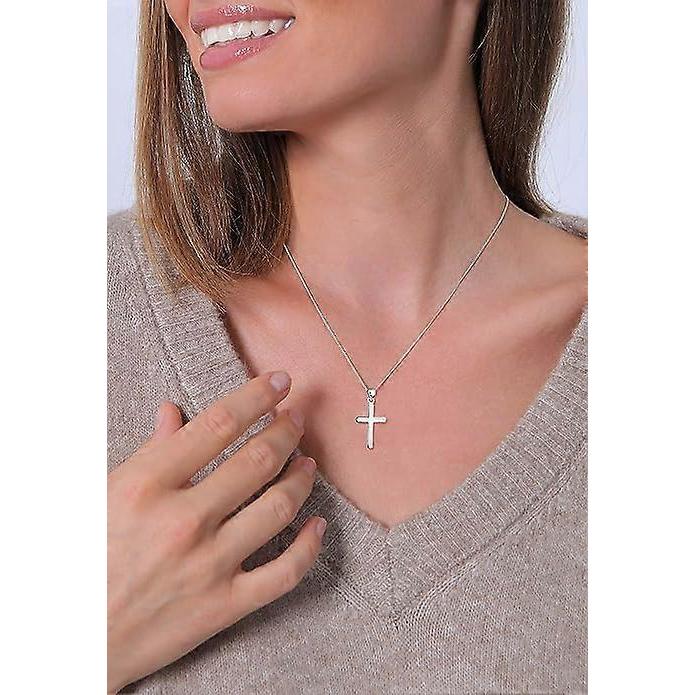Dww-1 x Collana in Argento Sterling S925 con Ciondolo a Croce Classica per Donna