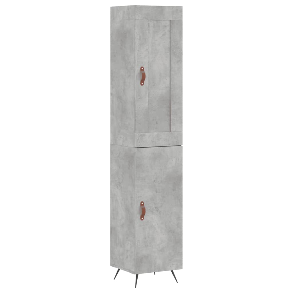 Highboard Concrete Grey 34.5 x 34 x 180 cm Particleboard