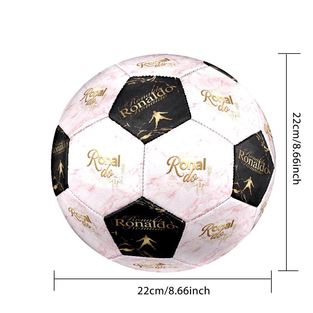Ronaldo's Legendary Journey Soccer Ball Size 5 Football Machine Sewn Indoor/Outdoor Training and Matches perfect gift for sports enthusiasts