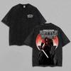 Camiseta Gráfica Vintage Battle Beast Doble Cara Guerrero Invencible de Cómic Camiseta