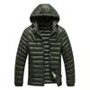 New men's 2025 autumn and winter hooded light feather cotton clothes warm and cold cotton clothes jacket