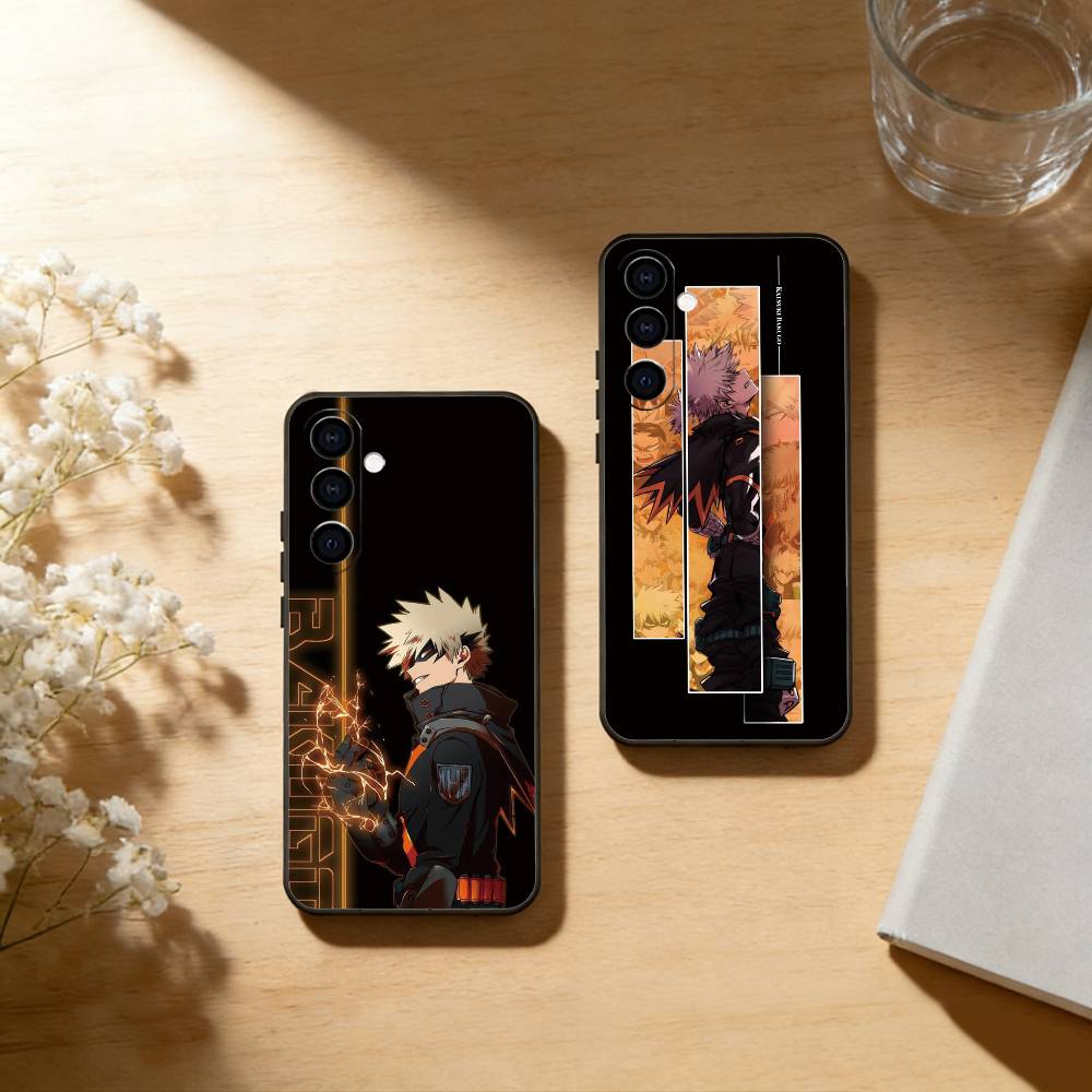 My Hero Academia Katsuki Bakugo Phone Case For Samsung Galaxy A73,A72,A71,A70,A53,A52,A51,Others Soft Black Cover