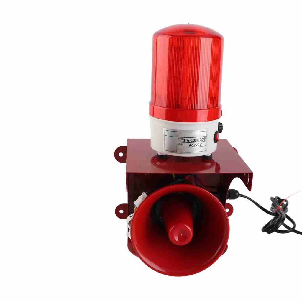 Industrial Sound Light Alarm 120dB High Power Alarm Siren with Bright Light for School Bank Factory
