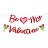 1set Valentine Day Banner Love Heart Paper Banners I Love You Anniversary Hanging Garland Party Supply