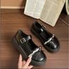Fashion 2025Elegant Women Lolita Shoes Height Increasing  Jane Shoes Spring French Style Thick Bottomed Stilettos Platform Shoes Women