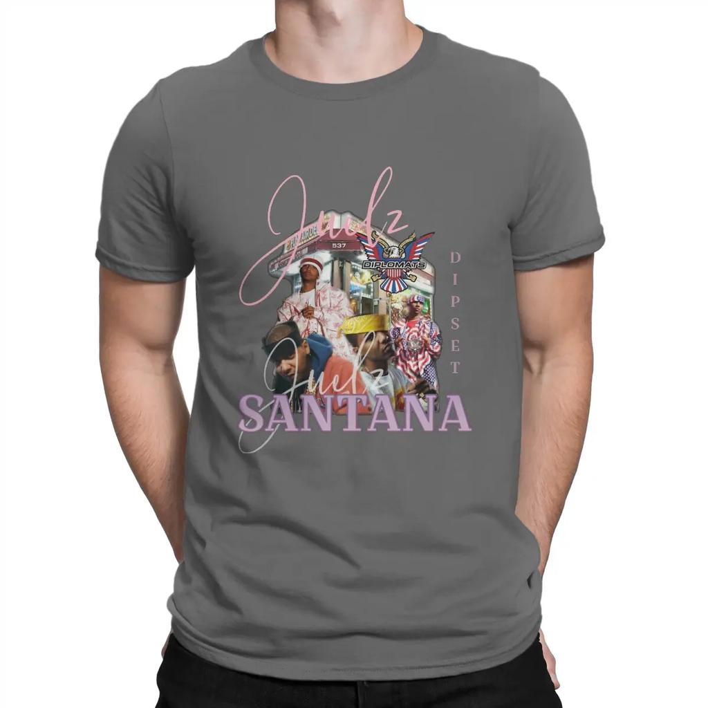 Juelz Santana Men TShirt Santana Crewneck Short Sleeve Fabric T Shirt Funny Top Quality Gift Idea