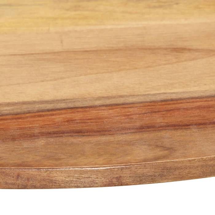 Dessus de table Bois solide Rond 15-16 mm 70 cm
