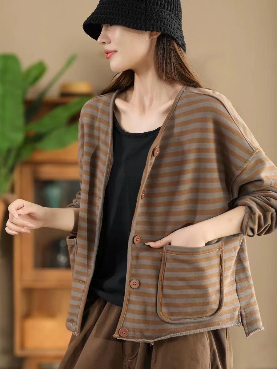 

Johnature Жіноче осіннє вінтажне пальто з бахромою, однобортне пальто з вільними кишенями і довгими рукавами, повсякденне ретро, ​​індивідуальне пальто One Size помаранчевий