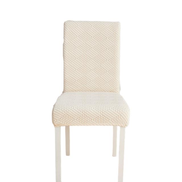Dining Room Chair Covers Stretch Woven Jacquard Thick Plush 5 Styles String Pattern Chair Slipcovers Super Secure Chair Guard