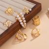 Stylish Sea Star Solar Designs Alloy Rings Comfortable Wear For Daily Outfits