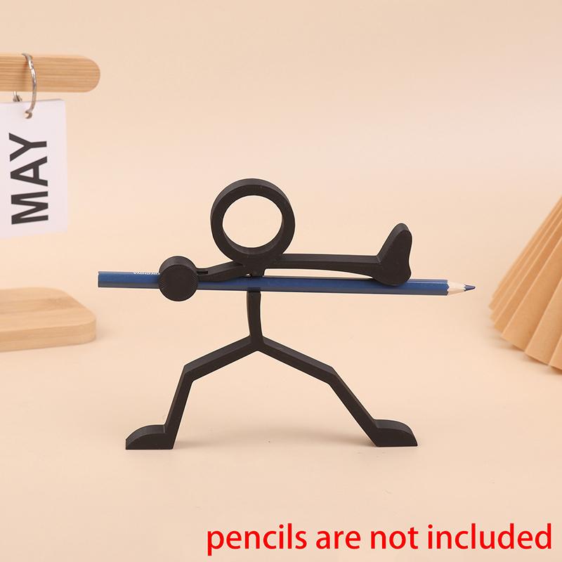 3D-gedruckte Strichmännchen-Stifthalter Stifthalter Stiftebehälter Schreibtischdekorationen Schreibwaren Schreibtischskulpturen Geschenke