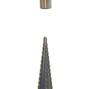 5-Piece Black & Yellow Pagoda Drill Bit Set with Triangular Handle and Straight Groove