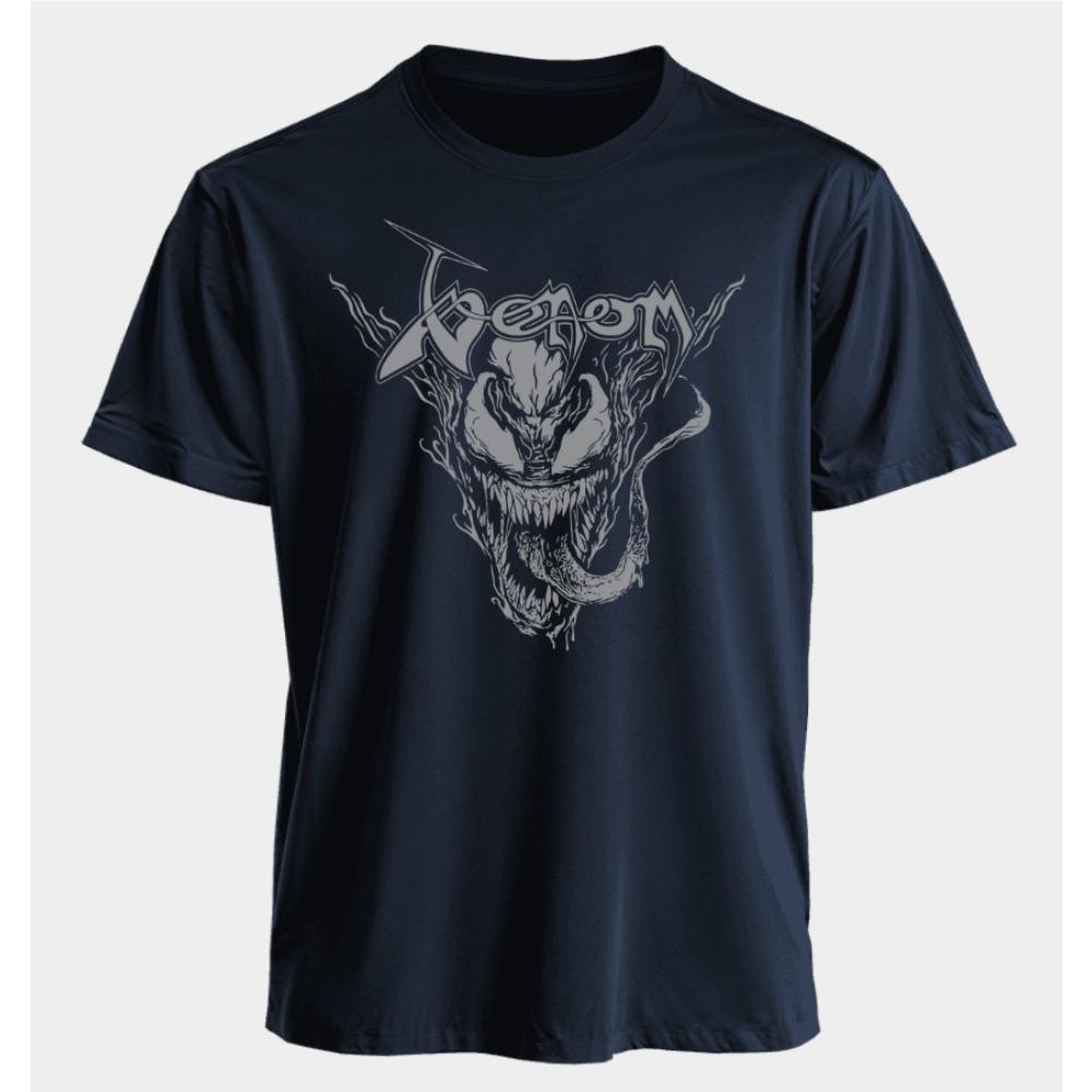 Men's and Women's T-shirts Venom Summer American Spring and Autumn Casual Sporty Punk Harajuku Fashion Short Sleeves