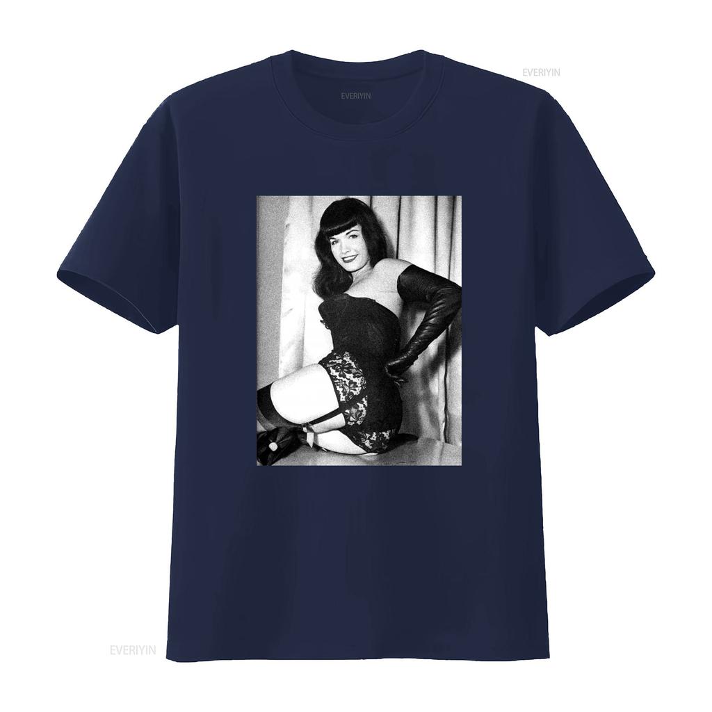 Vintage 90s Bettie Page Pin Up Girl Print T Shirt Medium vintage Washed Breathable Slightly Stylish Soft Stretched Casual