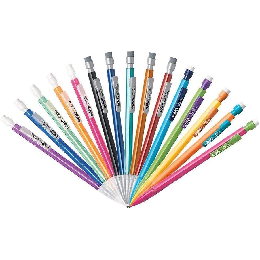 BIC Mechanical Pencils 0.7mm & 0.5mm, #2 EXTRA SMOOTH with Various Color Barrels - Two Assorted Sizes, 80 Pack