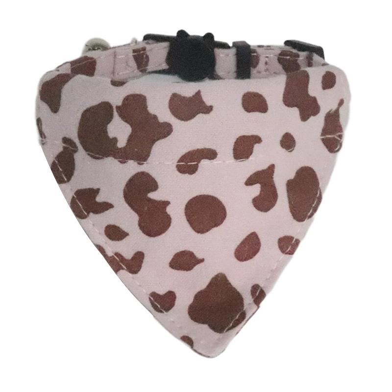 

Breakaway Cat Collar Cow Print Design With Bell Quick Snap Buckle Bandana/Bow Tie/Collar Style 3 Options For Kitten And Cats 1.0x28CM