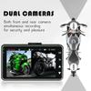Motorcycle DVR Front+Rear View Motorcycle Dash Cam HD 1080P Video Recorder RGB Display Waterproof Night Vision Dash Cam