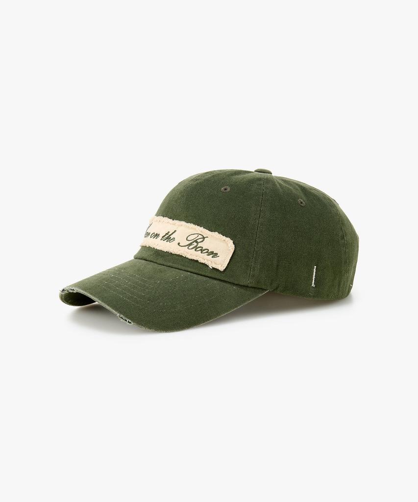 MAN ON THE BOON Motb Applique Ball Cap_Olive 4715324004