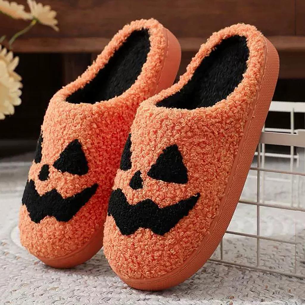 Halloween Home Slippers For Women Men Soft Plush Fuzzy Winter Holiday Slippers Slippers Comfy Hand Knit Slippers for Women