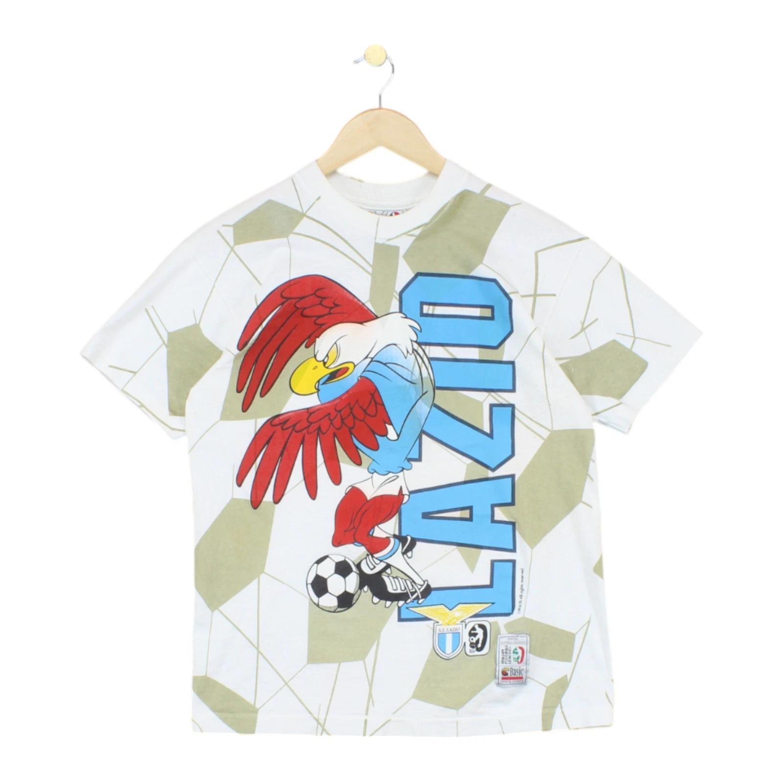 Vintage Lazio 1994 T-Shirt Mens Size S/M White Football Graphic Single Stitch M
