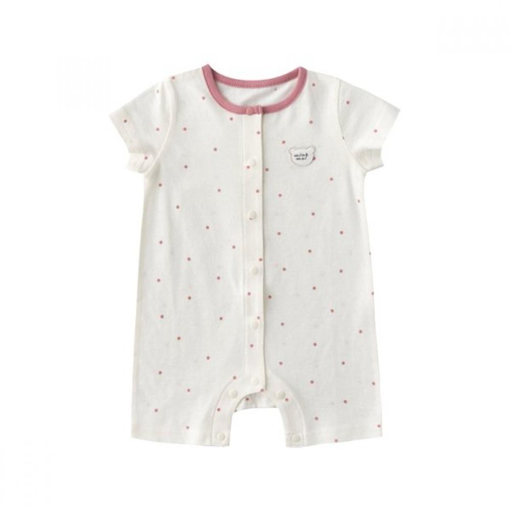

Mink Mui Dot Mesh Short Sleeve Romper 36370 041 27 CR/18 months (85)