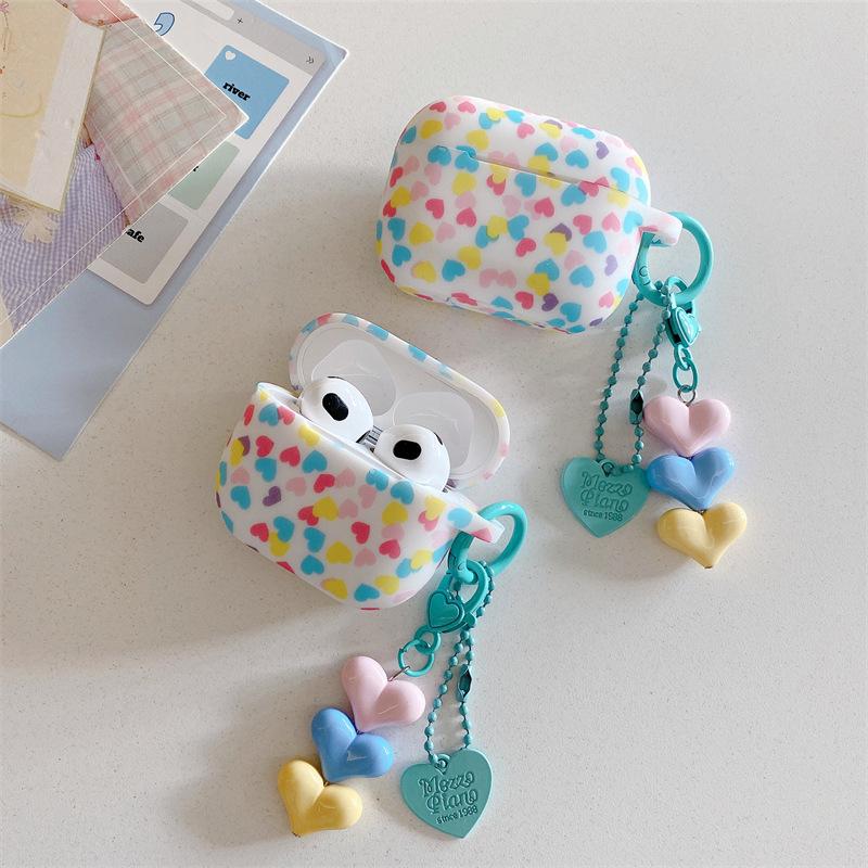 ins color love for AirPods 1 generation protective case second generation 1 generation pro1 apple bluetooth headset silicone case