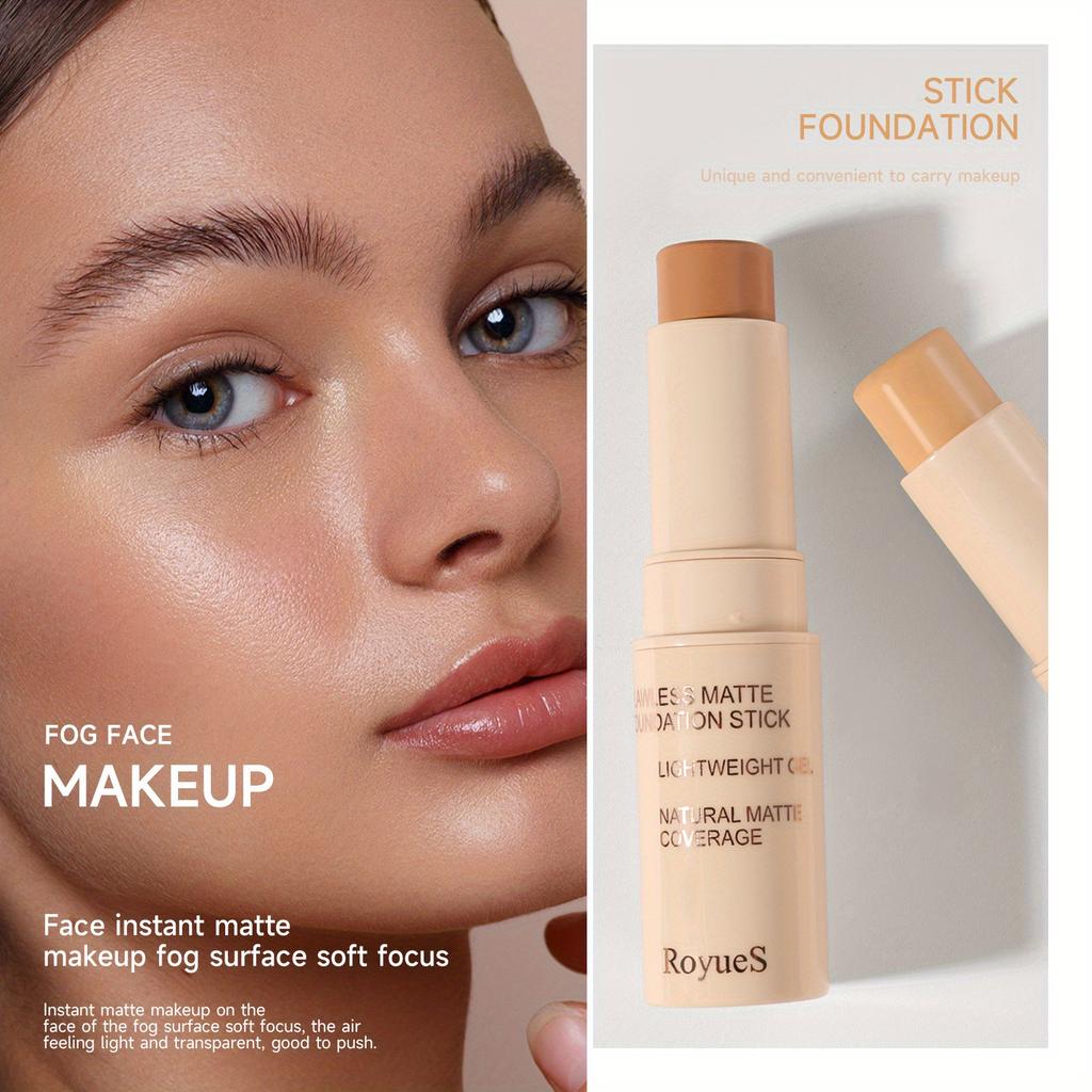 5 kleuren Concealer Foundation Stick Matte Contouring Stick Olie Control Natuurlijke Geïsoleerde BB Cream Hydraterende Langdurige Hydraterende Foundation Fluid