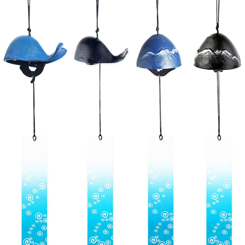 

LF# Retro Animal Wind Bell Japanese Style Cast Iron Creative for Outdoor Patio D