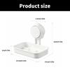 2pcs Suction Cup Soap Dish Soap Holders Wall Mounted Not Drilling Required Soap Box For Bathroom And Kitchen Soap Rack