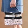 Double-layer Portable Large Capacity Makeup Bag Handheld Travel Waterproof Toiletry Bag Portable Cosmetics Storage Pouch