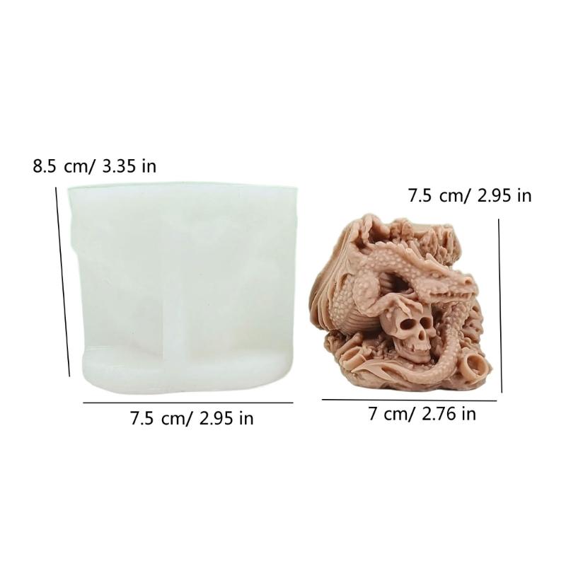 Castings Moulds Delicate Candle Mould Silicone Craft Pendants 3D Delicate Candle Molds Candle Decorations Moulds