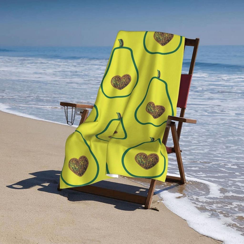 Fruit Cute Avocado Bath Towels,Fruit Beach Towel Quick Dry Bath Towels Soft Bath Towel Swimming Camping Hotel Sports Bathroom