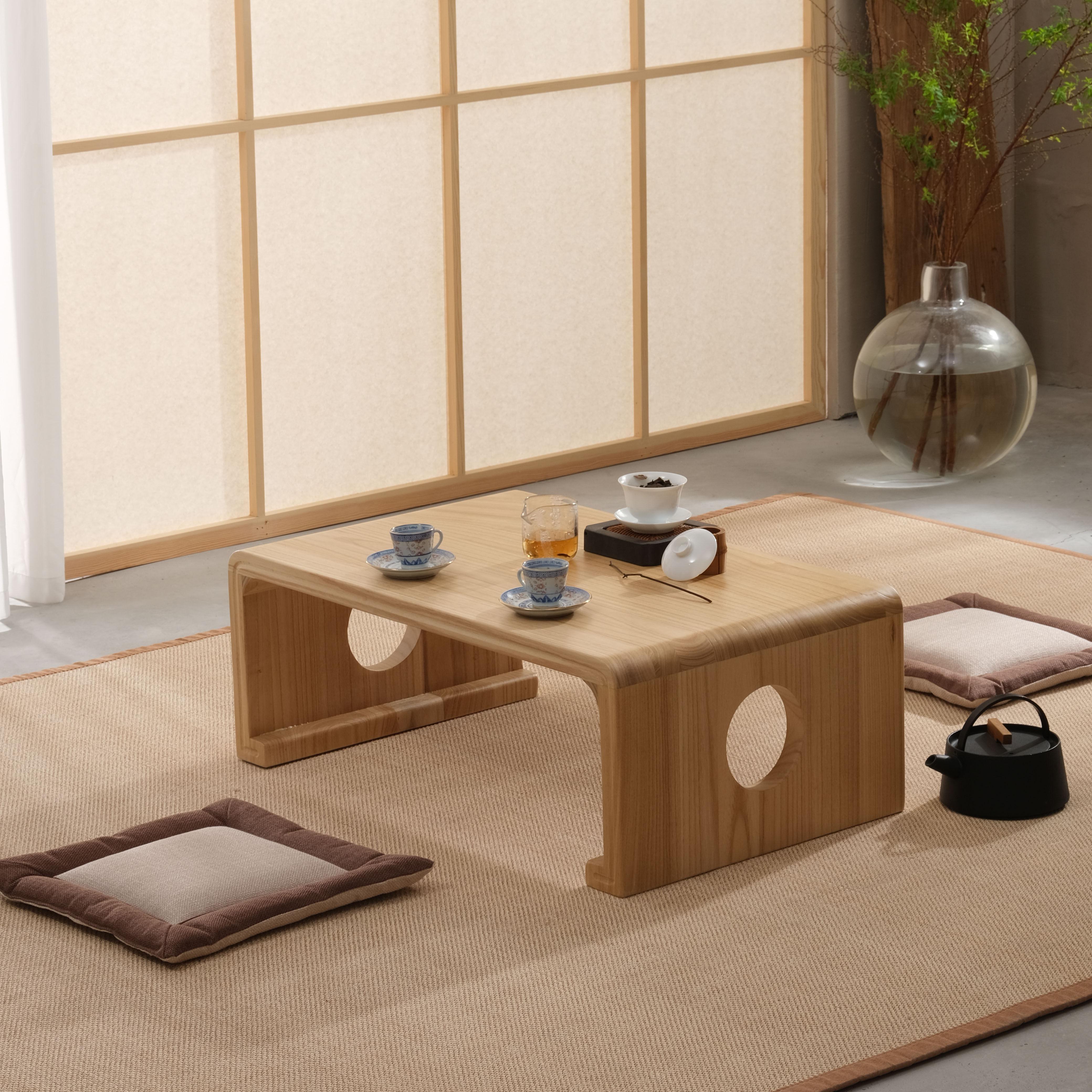 Masīvkoka Tatami Kafijas Galdiņš Zen Tējas