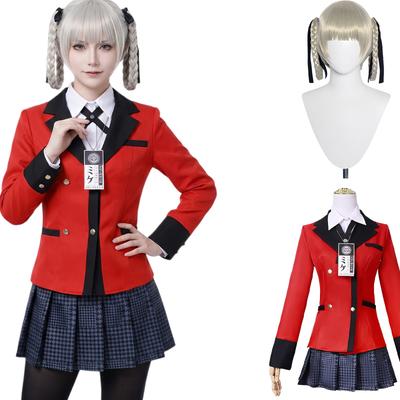 [Nou Photo] Kakegurui Cosplay Momobami Kirari Cosplay Momobami Kirari Cosplay Costume Momobami Kirari School Uniform Anime Halloween School Festival P