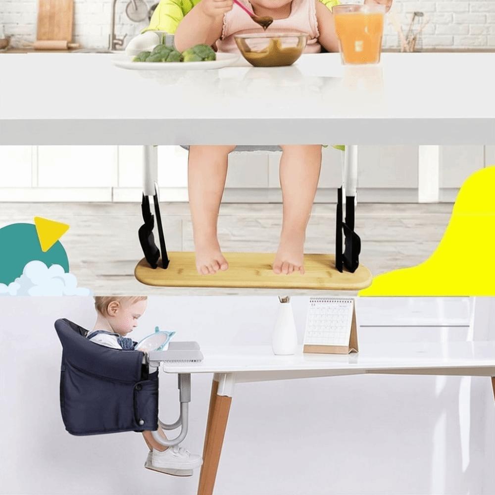 Adjustable Height Foot Pedal Bamboo High Chair Footrest Replacement Footrest Toddler
