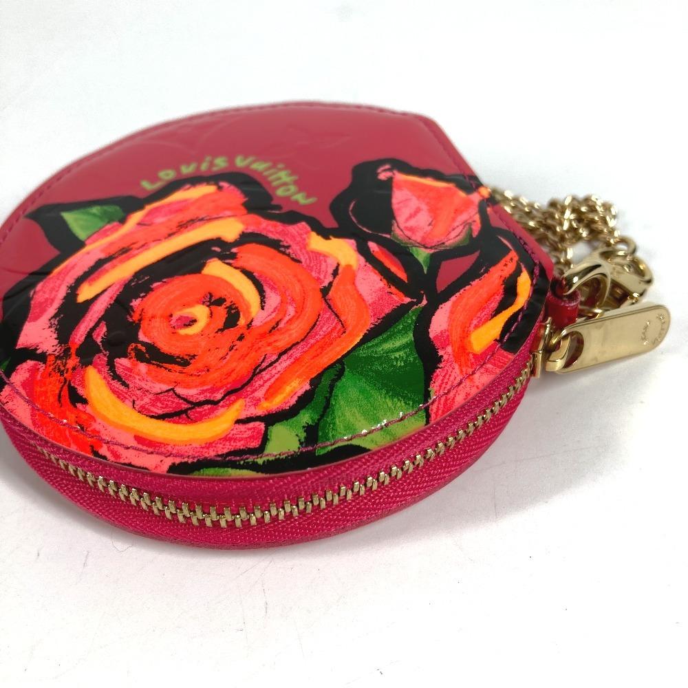 Louis Vuitton M93690 MonogramVernis Rose Porte Monet Chapeau Wallet coin purse